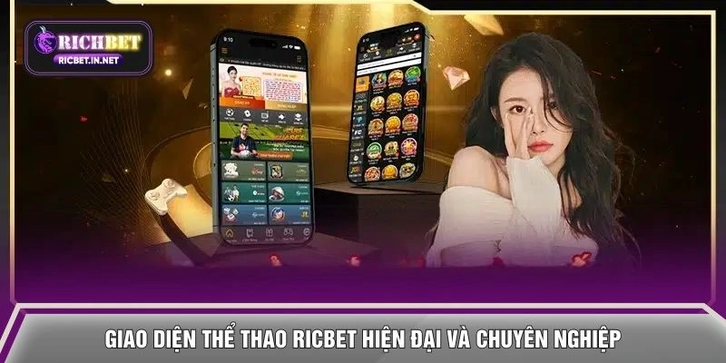 Giao diện Thể thao RICBET hiện đại và chuyên nghiệp