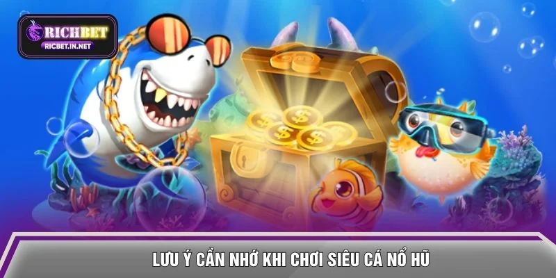 Lưu ý cần nhớ khi chơi siêu cá nổ hũ