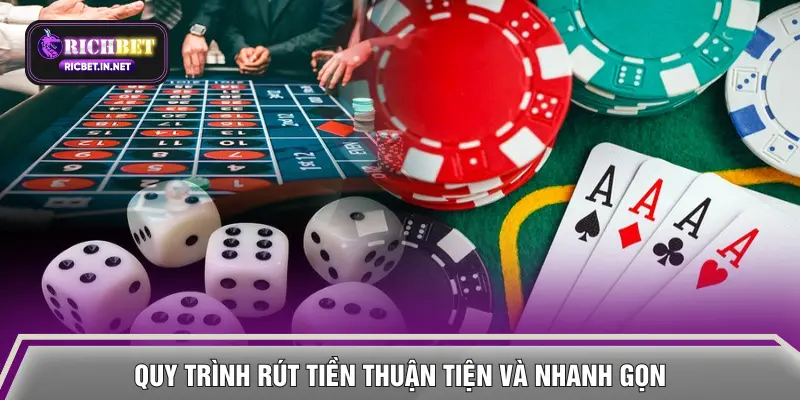 Quy trình rút tiền thuận tiện và nhanh gọn
